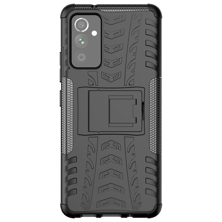For Samsung Galaxy A82 Tire Texture Shockproof TPU+PC Protective Case with Holder