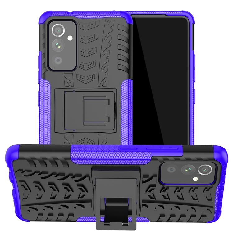 For Samsung Galaxy A82 Tire Texture Shockproof TPU+PC Protective Case with Holder