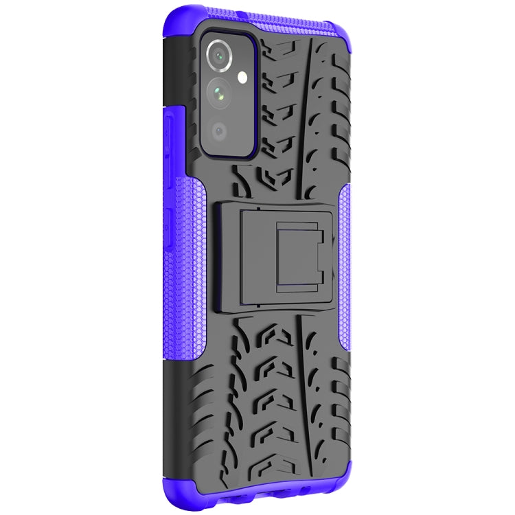 For Samsung Galaxy A82 Tire Texture Shockproof TPU+PC Protective Case with Holder