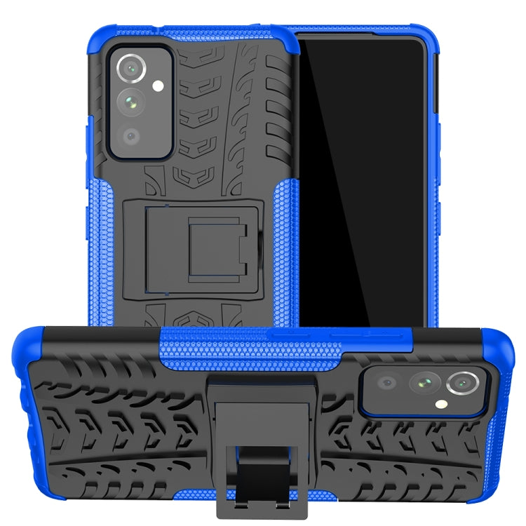 For Samsung Galaxy A82 Tire Texture Shockproof TPU+PC Protective Case with Holder