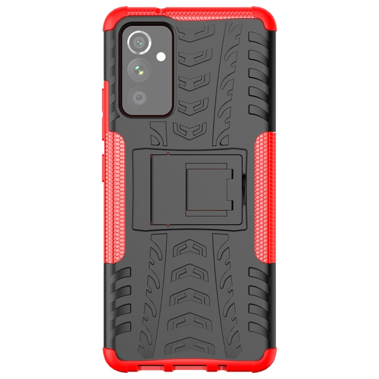 For Samsung Galaxy A82 Tire Texture Shockproof TPU+PC Protective Case with Holder
