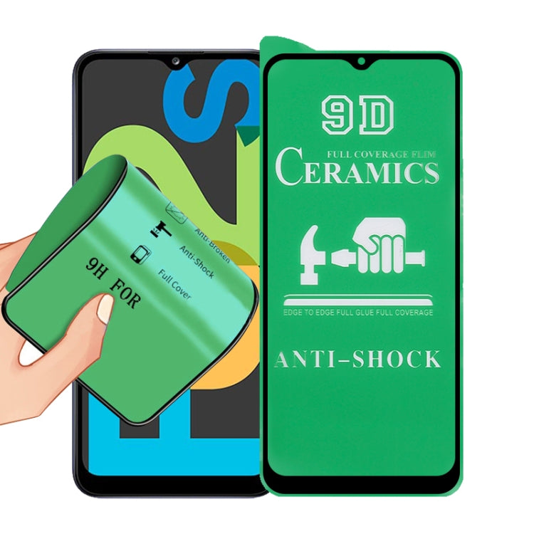 For Samsung Galaxy F02s 9D Full Screen Full Glue Ceramic Film