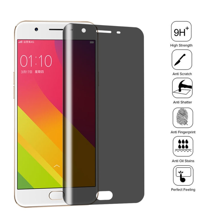 For OPPO A59 10 PCS 9H Surface Hardness 180 Degree Privacy Anti Glare Screen Protector