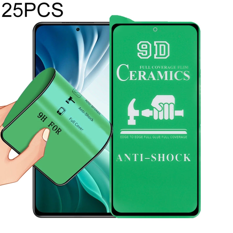 For Xiaomi Mi 11i / Mi 11X / Mi 11X Pro 25 PCS 9D Full Screen Full Glue Ceramic Film