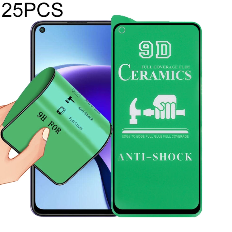 For Xiaomi Redmi Note 9T 25 PCS 9D Full Screen Full Glue Ceramic Film