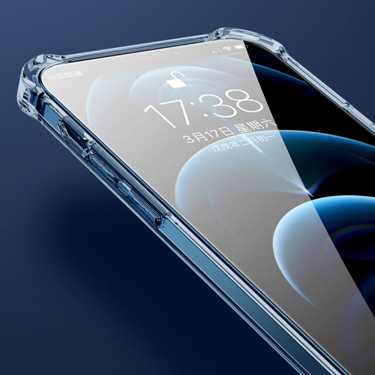 For iPhone 12 Pro Max Four Corner Airbag Shockproof TPU + Acrylic Case(Transparent)