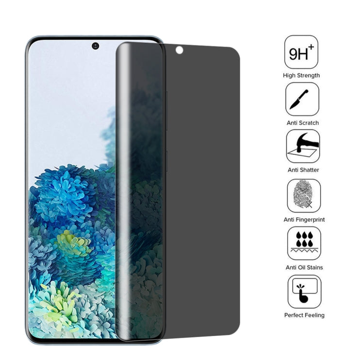 For Samsung Galaxy S20+ 0.3mm 9H Surface Hardness 3D Curved Surface Privacy Glass Film
