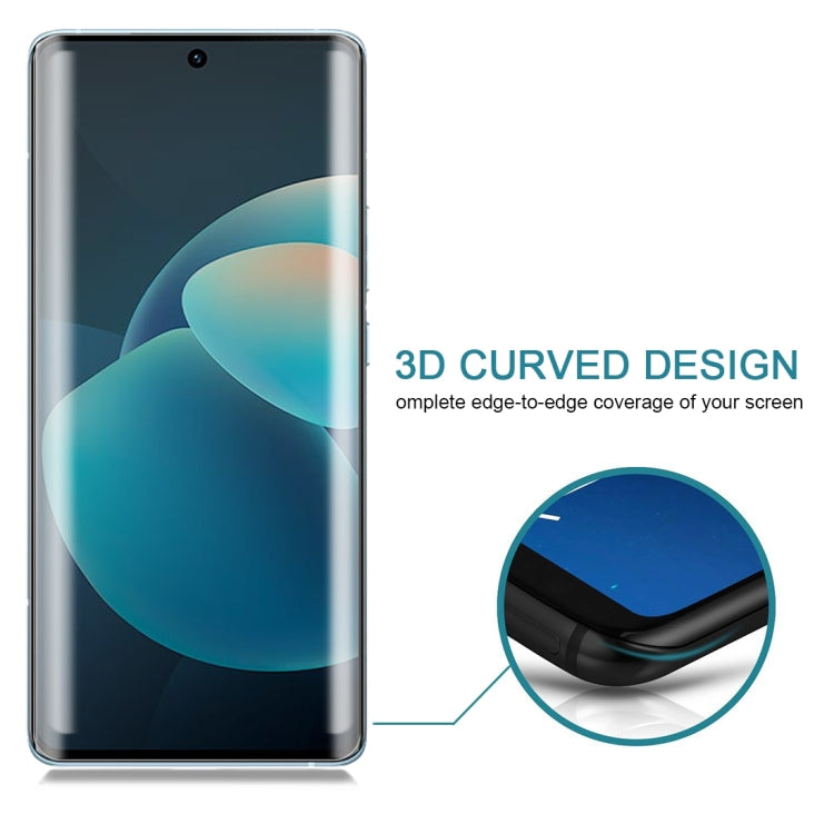 For vivo X60 Pro / X60 Pro+ / X60t Pro+ 0.3mm 9H Surface Hardness 3D Curved Surface Privacy Glass Film