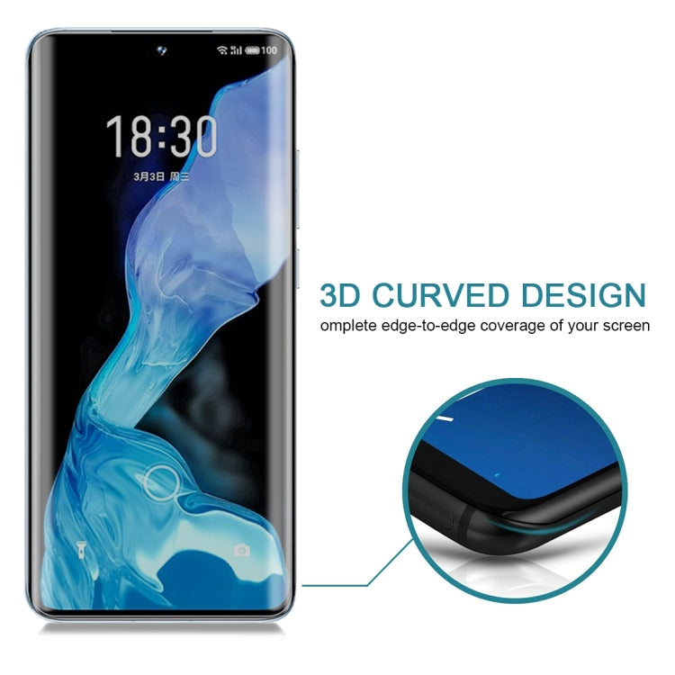 For Meizu 18 / 18s 0.3mm 9H Surface Hardness 3D Curved Surface Privacy Glass Film