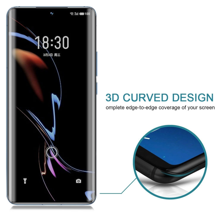 For Meizu 18 Pro / 18s Pro 0.3mm 9H Surface Hardness 3D Curved Surface Privacy Glass Film