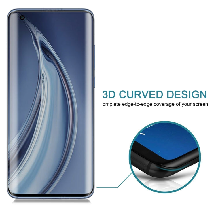 For Xiaomi Mi 10 Pro 0.3mm 9H Surface Hardness 3D Curved Surface Privacy Glass Film