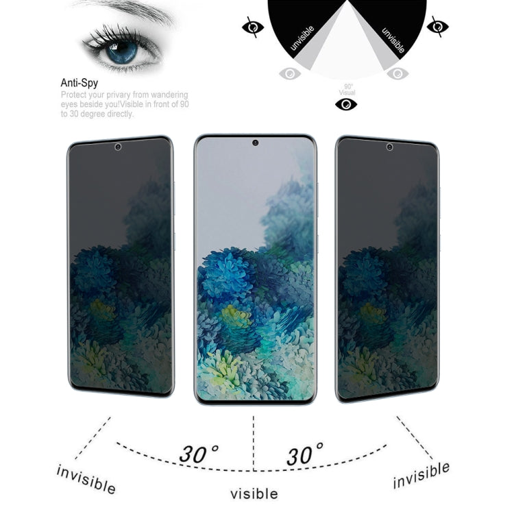 For Samsung Galaxy S20 25 PCS 0.3mm 9H Surface Hardness 3D Curved Surface Privacy Glass Film