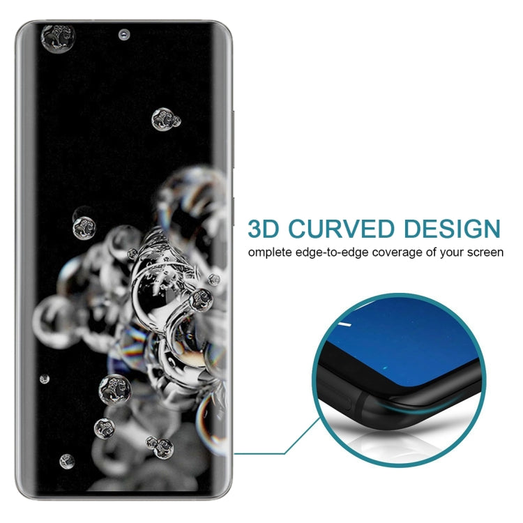 For Samsung Galaxy S20 Ultra 25pcs 0.3mm 9H Surface Hardness 3D Curved Surface Privacy Glass Film