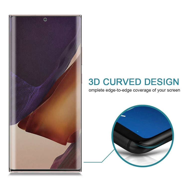 For Samsung Galaxy Note20 Ultra 25pcs 0.3mm 9H Surface Hardness 3D Curved Surface Privacy Glass Film