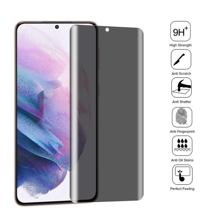 For Samsung Galaxy S21+ 5G 25pcs 0.3mm 9H Surface Hardness 3D Curved Surface Privacy Glass Film