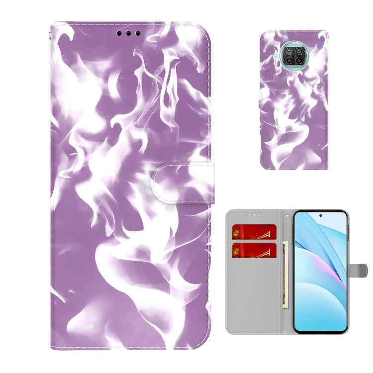 For  Xiaomi Mi 10T Lite 5G Cloud Fog Pattern Horizontal Flip Leather Case with Holder & Card Slot & Wallet