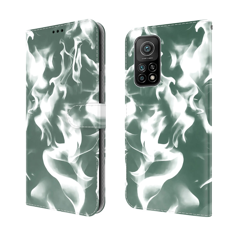 For Xiaomi Mi 10T Pro 5G / 10T 5G Cloud Fog Pattern Horizontal Flip Leather Case with Holder & Card Slot & Wallet