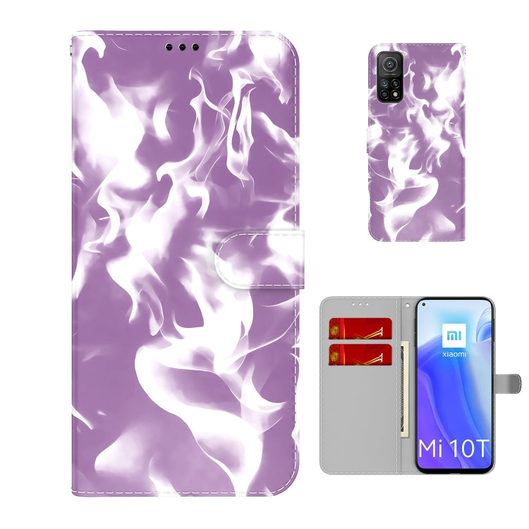 For Xiaomi Mi 10T Pro 5G / 10T 5G Cloud Fog Pattern Horizontal Flip Leather Case with Holder & Card Slot & Wallet