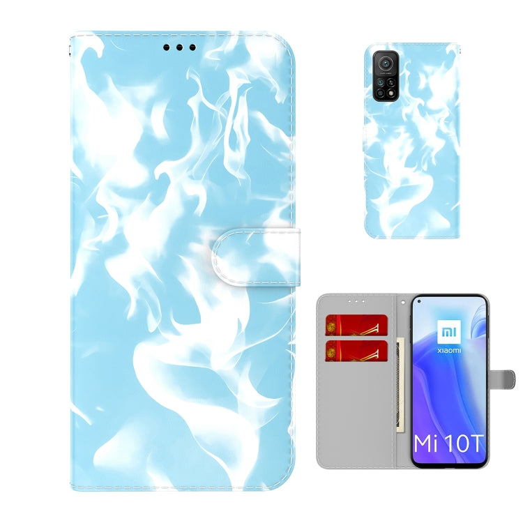 For Xiaomi Mi 10T Pro 5G / 10T 5G Cloud Fog Pattern Horizontal Flip Leather Case with Holder & Card Slot & Wallet