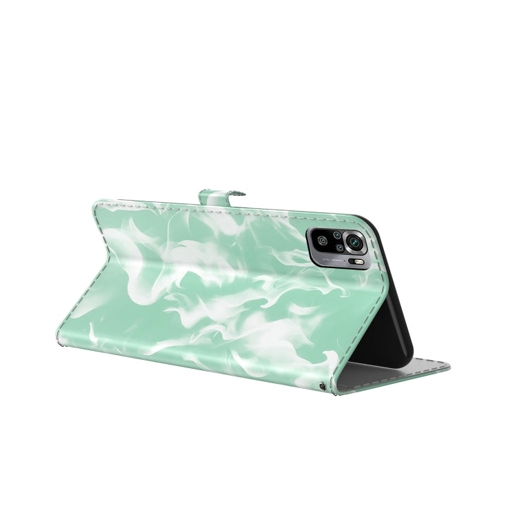 For Xiaomi Redmi Note 10 4G /  Note 10S Cloud Fog Pattern Horizontal Flip Leather Case with Holder & Card Slot & Wallet
