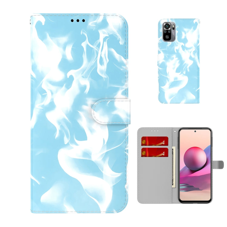 For Xiaomi Redmi Note 10 4G /  Note 10S Cloud Fog Pattern Horizontal Flip Leather Case with Holder & Card Slot & Wallet