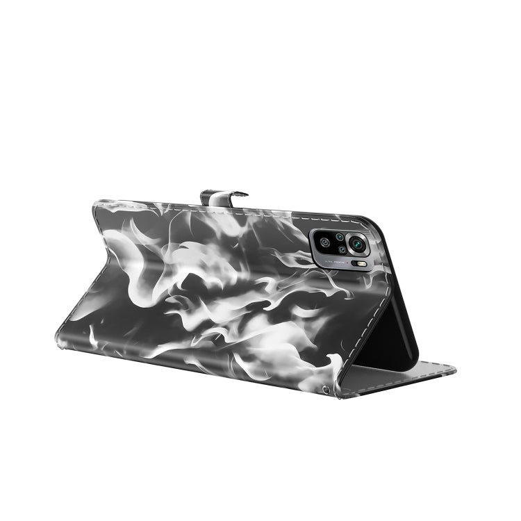For Xiaomi Redmi Note 10 4G /  Note 10S Cloud Fog Pattern Horizontal Flip Leather Case with Holder & Card Slot & Wallet