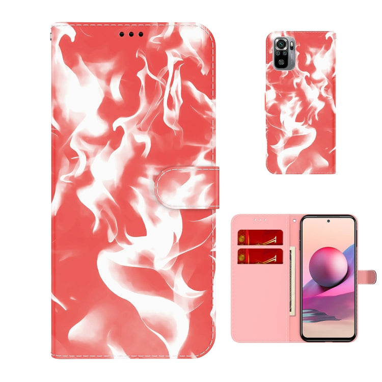 For Xiaomi Redmi Note 10 4G /  Note 10S Cloud Fog Pattern Horizontal Flip Leather Case with Holder & Card Slot & Wallet