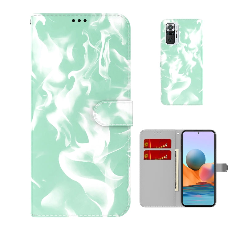 For Xiaomi Redmi Note 10 Pro / Note 10 Pro Max Cloud Fog Pattern Horizontal Flip Leather Case with Holder & Card Slot & Wallet