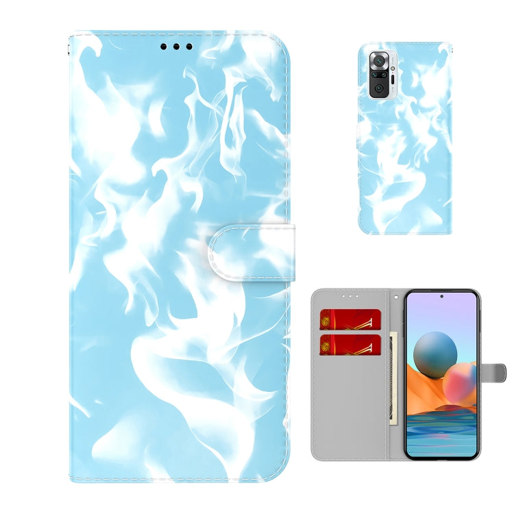 For Xiaomi Redmi Note 10 Pro / Note 10 Pro Max Cloud Fog Pattern Horizontal Flip Leather Case with Holder & Card Slot & Wallet