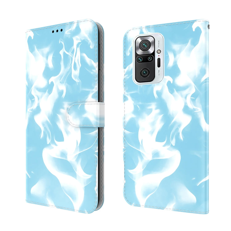 For Xiaomi Redmi Note 10 Pro / Note 10 Pro Max Cloud Fog Pattern Horizontal Flip Leather Case with Holder & Card Slot & Wallet