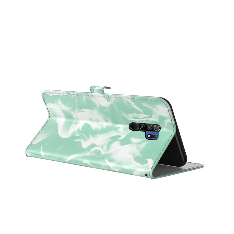 For  Xiaomi Redmi 9 / 9 Prime / Poco M2 Cloud Fog Pattern Horizontal Flip Leather Case with Holder & Card Slot & Wallet