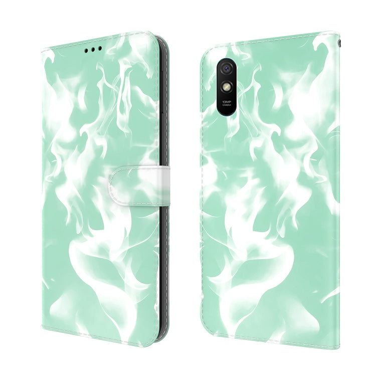 For Xiaomi Redmi 9A Cloud Fog Pattern Horizontal Flip Leather Case with Holder & Card Slot & Wallet