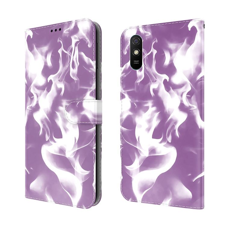 For Xiaomi Redmi 9A Cloud Fog Pattern Horizontal Flip Leather Case with Holder & Card Slot & Wallet