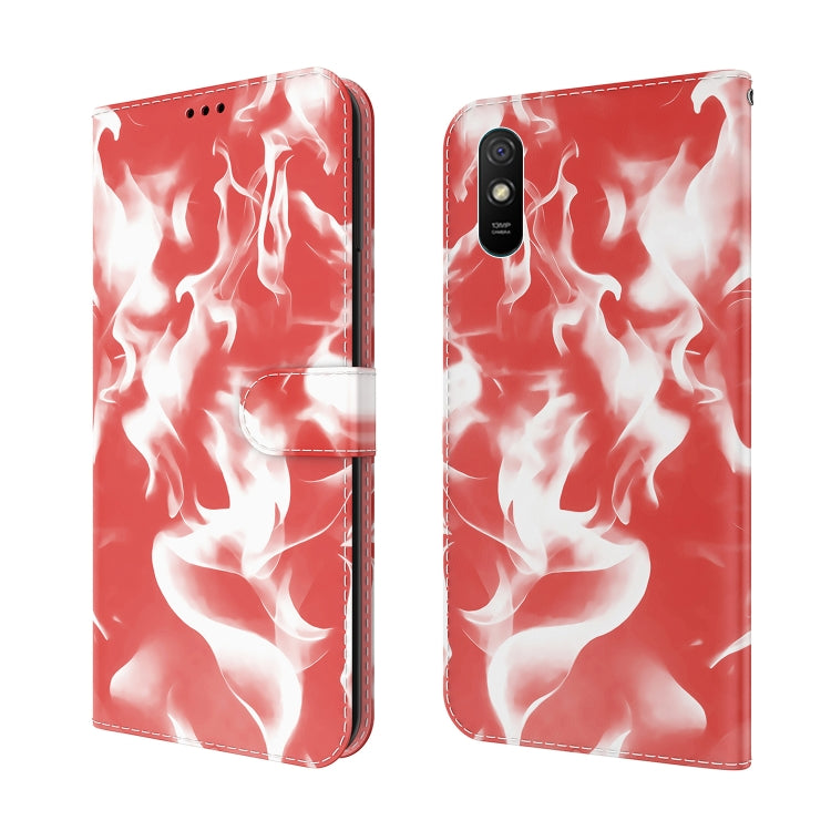 For Xiaomi Redmi 9A Cloud Fog Pattern Horizontal Flip Leather Case with Holder & Card Slot & Wallet