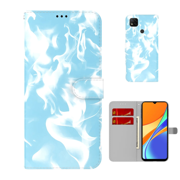 For Xiaomi Redmi 9C Cloud Fog Pattern Horizontal Flip Leather Case with Holder & Card Slot & Wallet