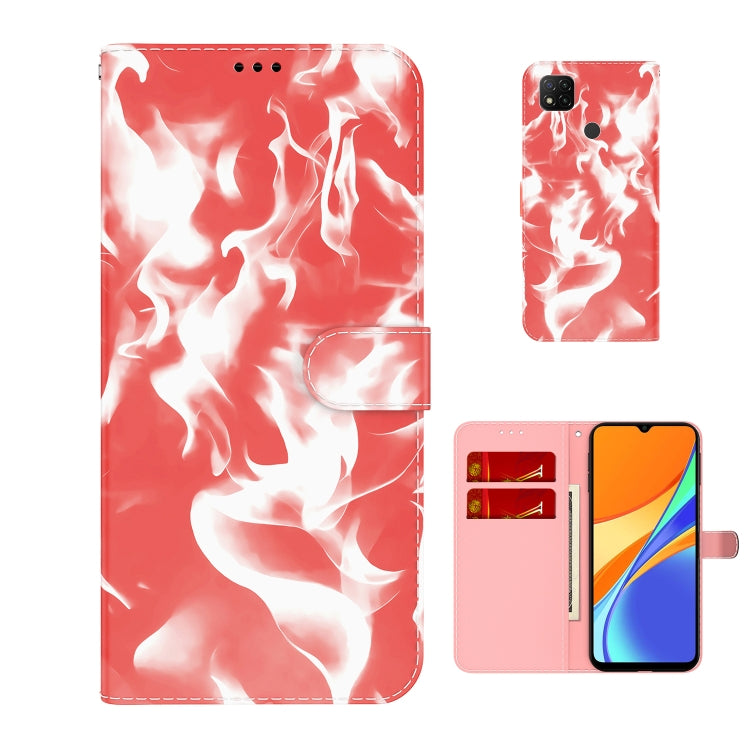 For Xiaomi Redmi 9C Cloud Fog Pattern Horizontal Flip Leather Case with Holder & Card Slot & Wallet