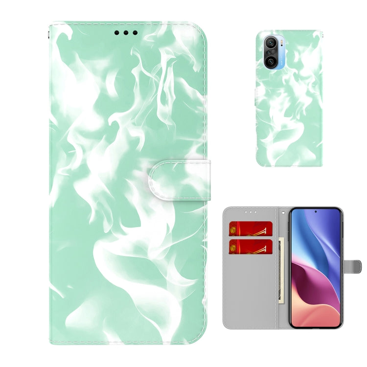 For  Xiaomi Redmi K40 / K40 Pro / Poco F3 Cloud Fog Pattern Horizontal Flip Leather Case with Holder & Card Slot & Wallet