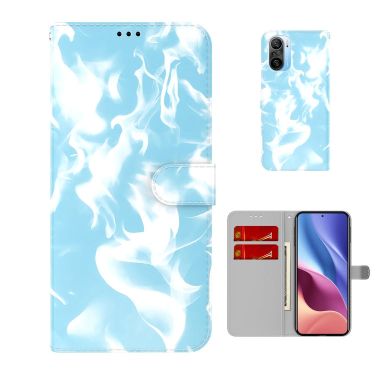 For  Xiaomi Redmi K40 / K40 Pro / Poco F3 Cloud Fog Pattern Horizontal Flip Leather Case with Holder & Card Slot & Wallet