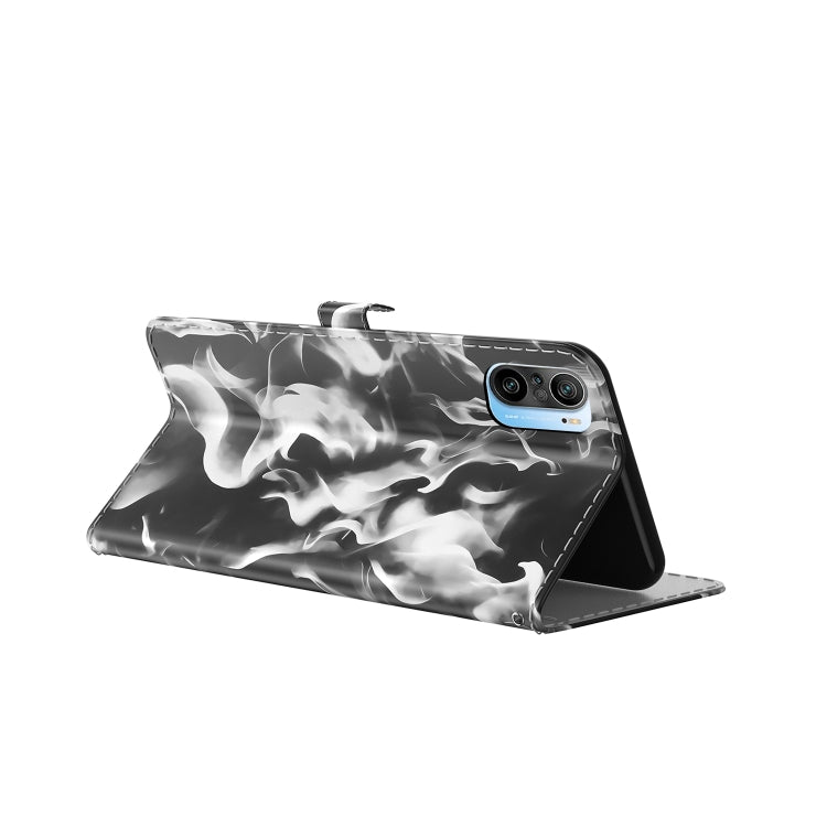 For  Xiaomi Redmi K40 / K40 Pro / Poco F3 Cloud Fog Pattern Horizontal Flip Leather Case with Holder & Card Slot & Wallet