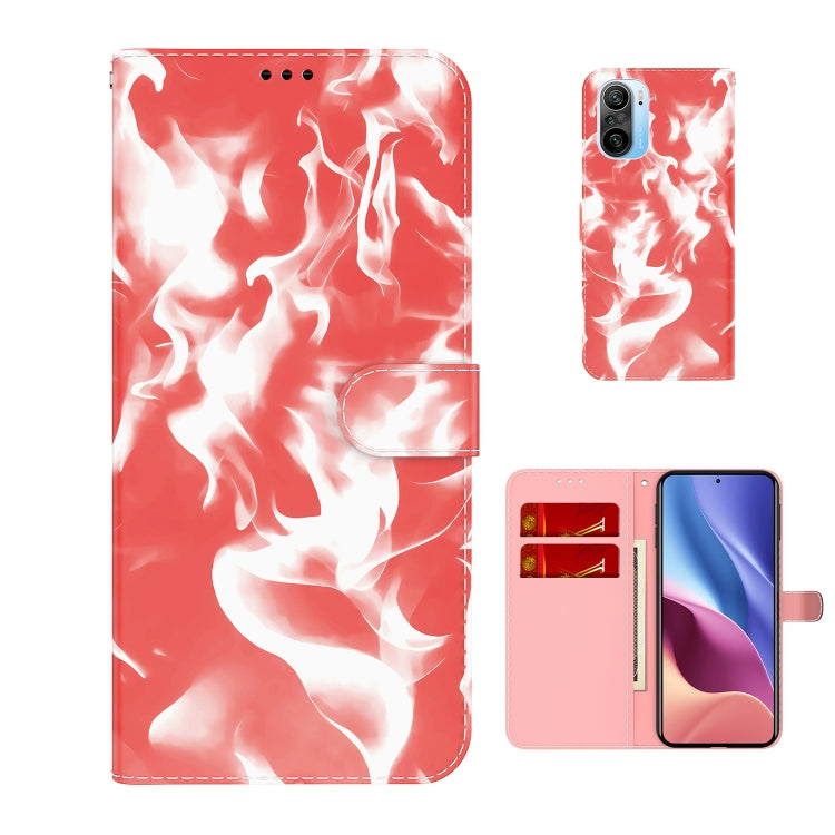 For  Xiaomi Redmi K40 / K40 Pro / Poco F3 Cloud Fog Pattern Horizontal Flip Leather Case with Holder & Card Slot & Wallet