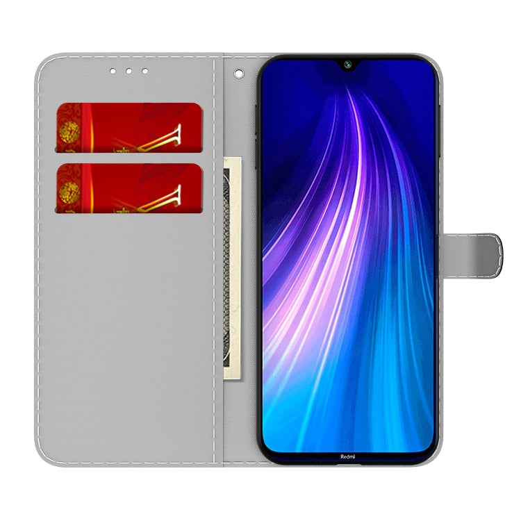 For Xiaomi Redmi Note 8 Cloud Fog Pattern Horizontal Flip Leather Case with Holder & Card Slot & Wallet