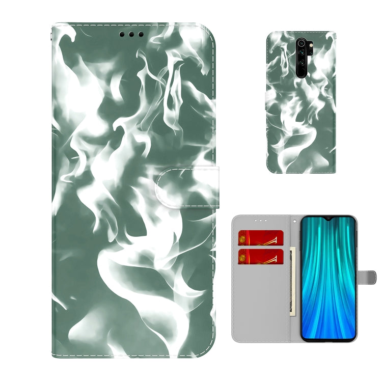 For Xiaomi Redmi Note 8 Pro Cloud Fog Pattern Horizontal Flip Leather Case with Holder & Card Slot & Wallet
