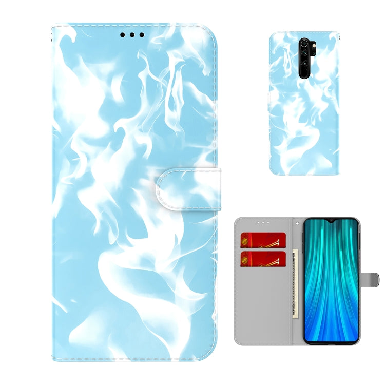 For Xiaomi Redmi Note 8 Pro Cloud Fog Pattern Horizontal Flip Leather Case with Holder & Card Slot & Wallet