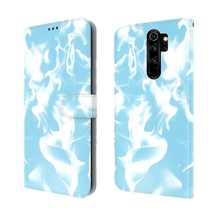For Xiaomi Redmi Note 8 Pro Cloud Fog Pattern Horizontal Flip Leather Case with Holder & Card Slot & Wallet