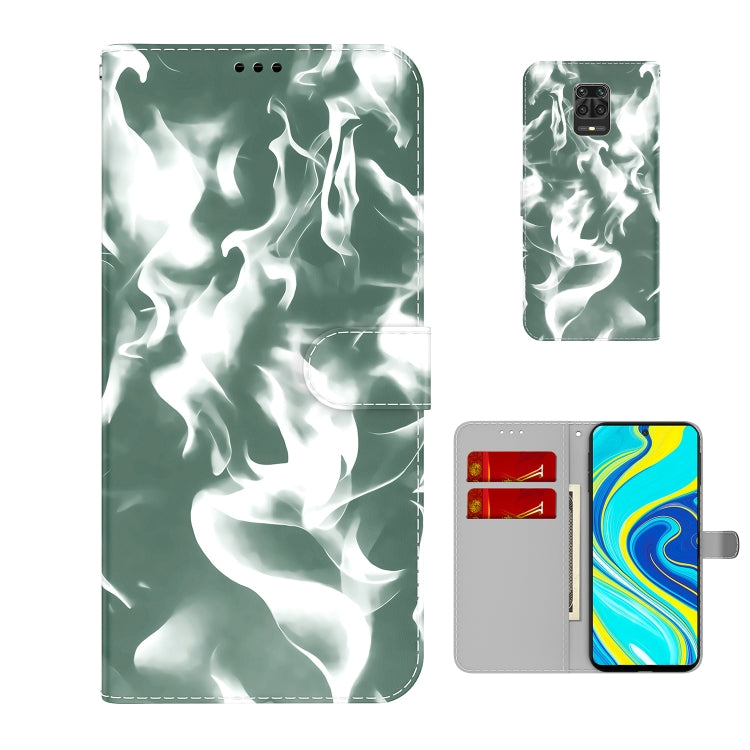 For Xiaomi Redmi Note 9 Pro/Note 9S/Note 9 Pro Max Cloud Fog Pattern Horizontal Flip Leather Case with Holder & Card Slot & Wallet