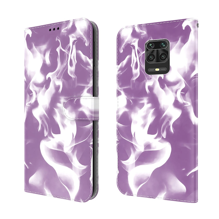 For Xiaomi Redmi Note 9 Pro/Note 9S/Note 9 Pro Max Cloud Fog Pattern Horizontal Flip Leather Case with Holder & Card Slot & Wallet