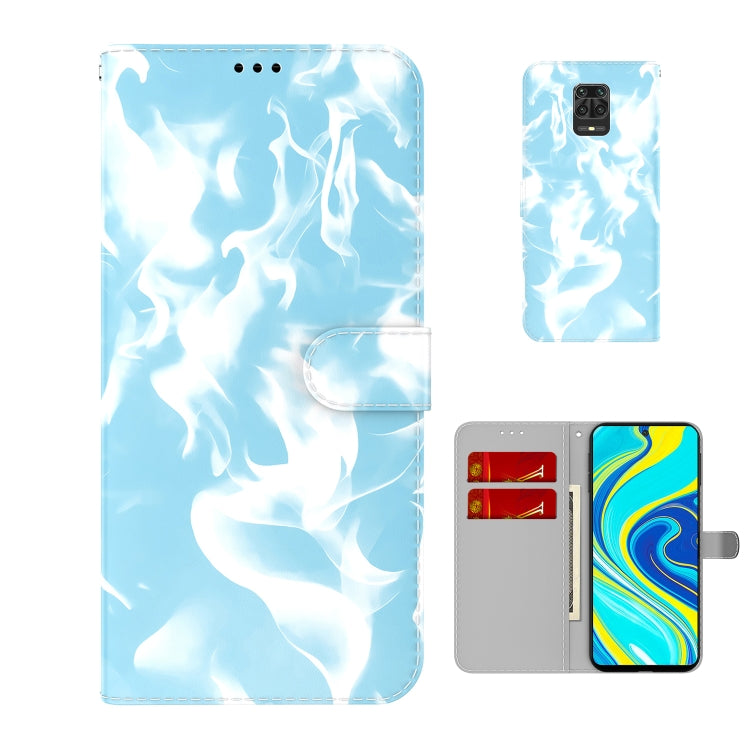 For Xiaomi Redmi Note 9 Pro/Note 9S/Note 9 Pro Max Cloud Fog Pattern Horizontal Flip Leather Case with Holder & Card Slot & Wallet