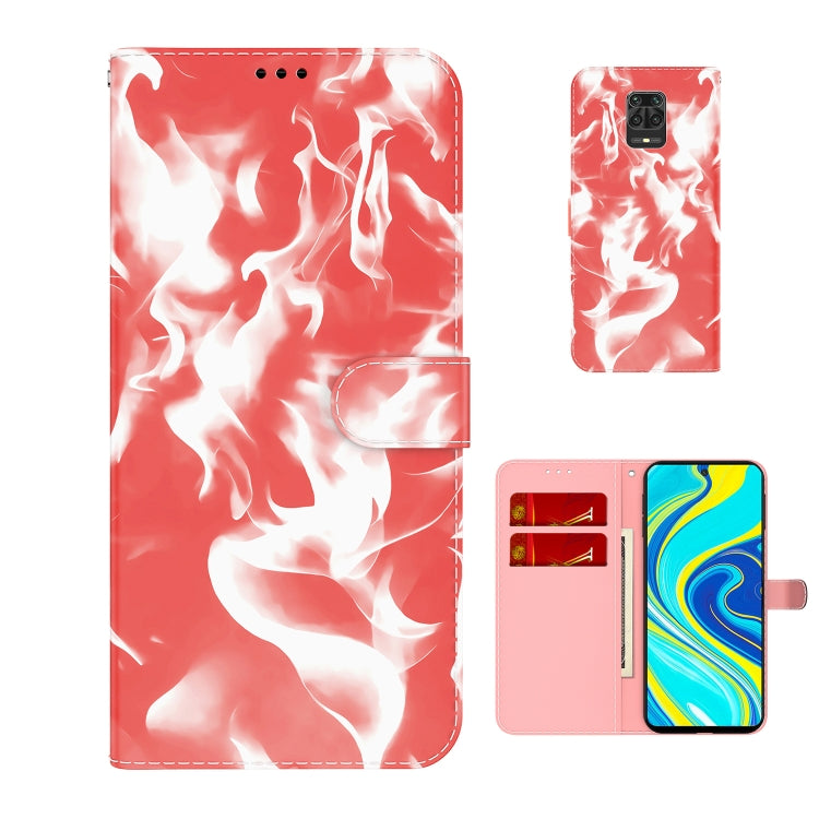 For Xiaomi Redmi Note 9 Pro/Note 9S/Note 9 Pro Max Cloud Fog Pattern Horizontal Flip Leather Case with Holder & Card Slot & Wallet
