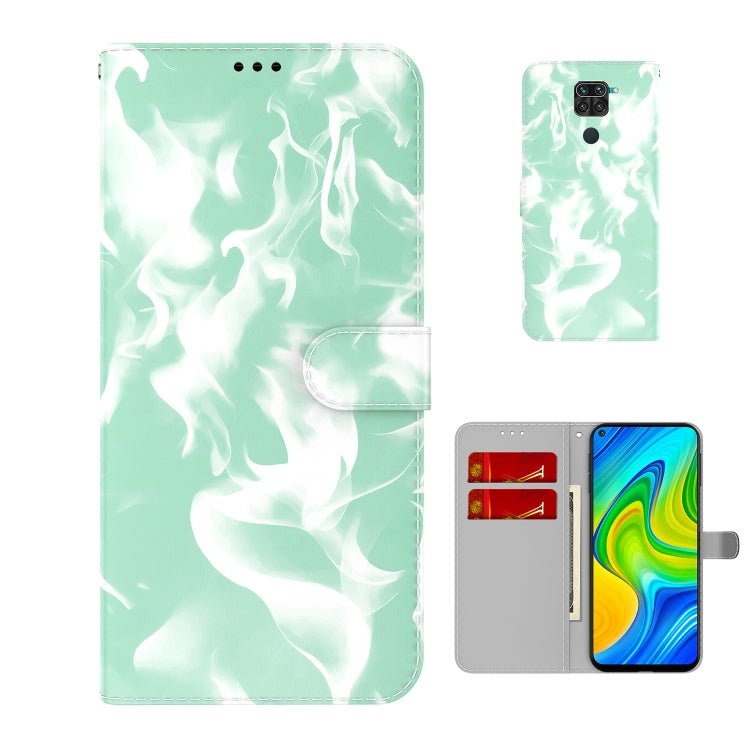 For  Xiaomi Redmi Note 9 / 10X 4G Cloud Fog Pattern Horizontal Flip Leather Case with Holder & Card Slot & Wallet