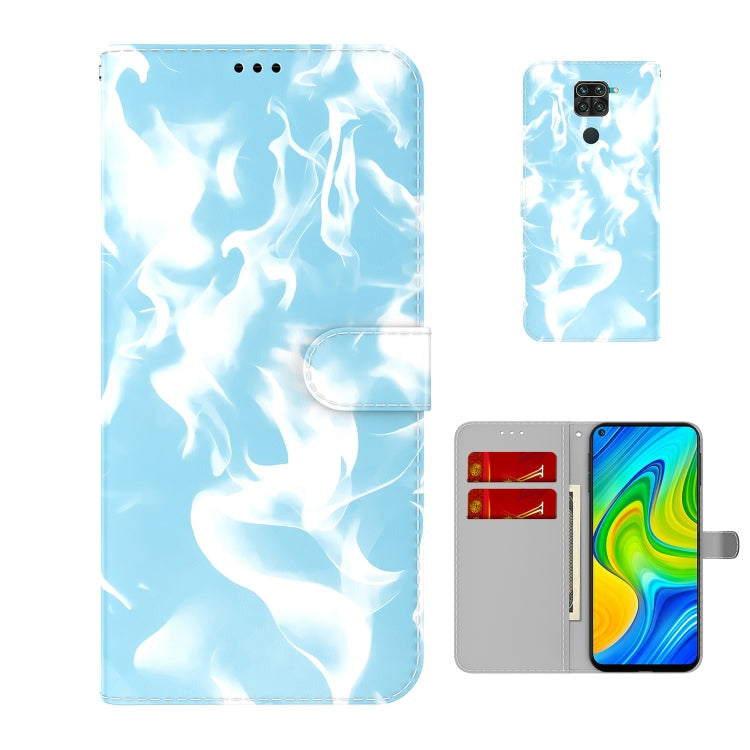 For  Xiaomi Redmi Note 9 / 10X 4G Cloud Fog Pattern Horizontal Flip Leather Case with Holder & Card Slot & Wallet